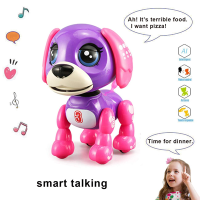 ربات اسباب بازی شارژی سگ سنسوردار بنفش تیره Electronic Robot Dog Smart Pet Dark Purple_اسباب بازی